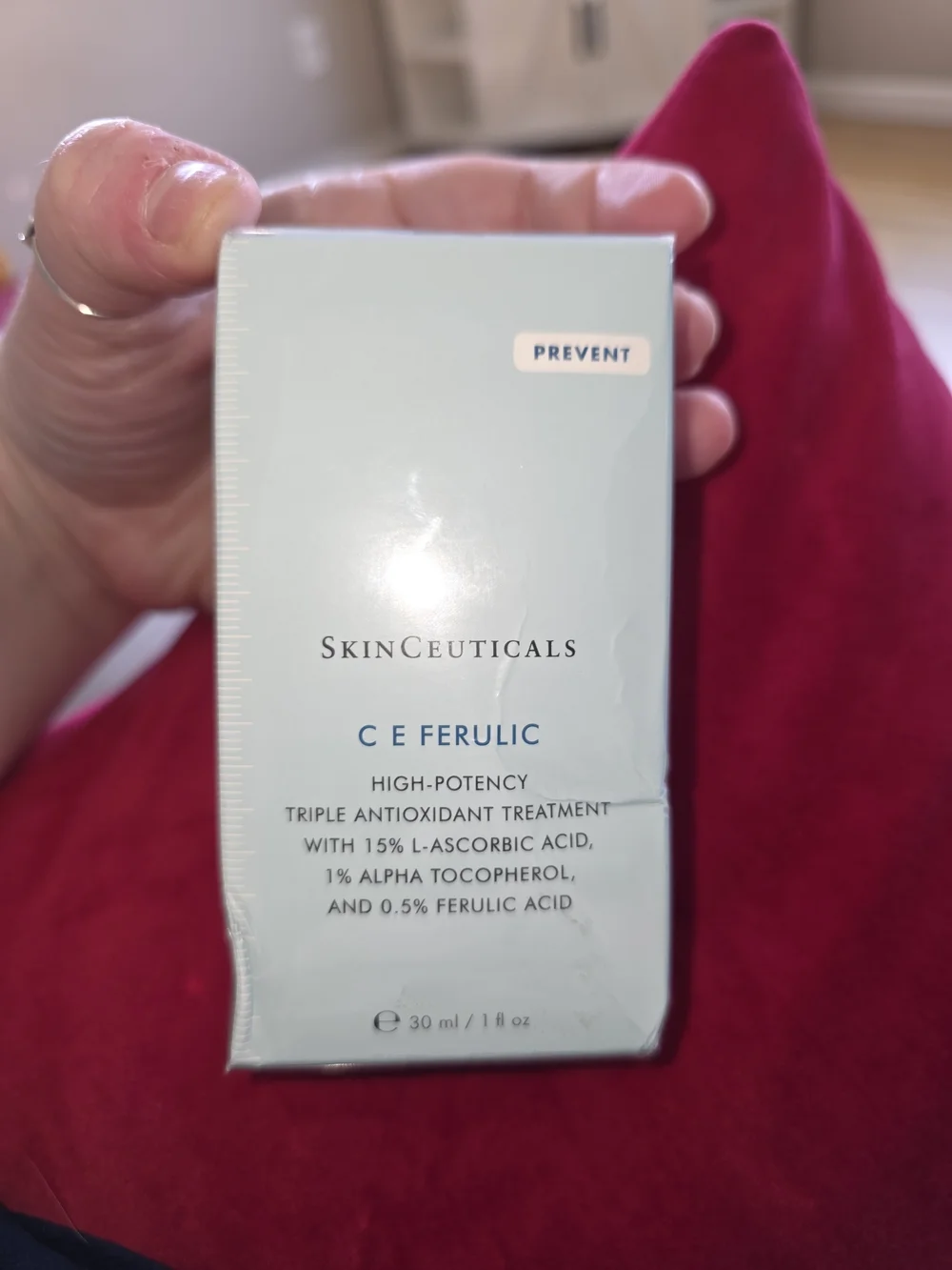 SkinCeuticals C E Ferulic Serum in Light Blue and White Packaging
